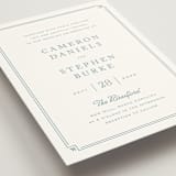"Fleur Corner" - Wedding Invitations in French Blue by Carolyn MacLaren - Detail