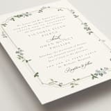 "Wistful" - Wedding Invitations in Mist by Everett Paper Goods - Detail