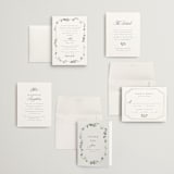 "Wistful" - Wedding Invitations in Mist by Everett Paper Goods - Invitation Suite
