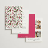 "Romantic Florals" - Wedding Invitations in Peony by Susan Moyal - Back of Card Options