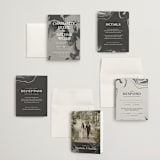 "marbled agate" - Wedding Invitations in Iron by Kimberley Henze - Invitation Suite