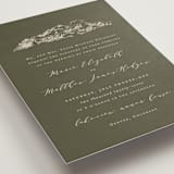 "into the mountains" - Wedding Invitations in Olive by Helen Halik - Detail