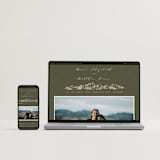 "into the mountains" - Wedding Invitations in Olive by Helen Halik - FREE Wedding Website