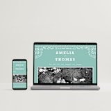 "Fiesta Folk Art" - Wedding Invitations in Lagoon by root beer float - FREE Wedding Website