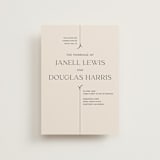 "Convergence" - Wedding Invitations in Cream by Annie Lowe - Front