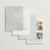 "Calm Water" - Wedding Invitations in Sky by Nicole Walsh - Back of Card Options
