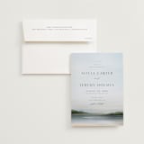 "Calm Water" - Wedding Invitations in Sky by Nicole Walsh - Invitation with Envelope