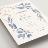 "Cascading Floral" - Wedding Invitations in Lagoon by Corinne Malesic - Detail