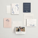 "Cascading Floral" - Wedding Invitations in Lagoon by Corinne Malesic - Invitation Suite