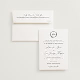 "Antoinette" - Wedding Invitations in Ivory by lulu and isabelle - Invitation with Envelope