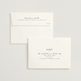 "Upper East" - Wedding Invitations in Charcoal by Megan Davis - FREE Recipient Addressing