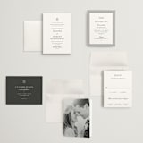 "Upper East" - Wedding Invitations in Charcoal by Megan Davis - Invitation Suite