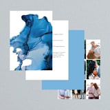 "blue tides" - Wedding Invitations in Sea Blue by Erin Deegan - Back of Card Options