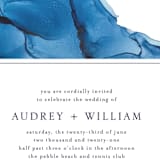 "blue tides" - Wedding Invitations in Sea Blue by Erin Deegan - Detail