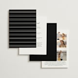 "Simple Elegance" - Wedding Invitations in Onyx by Monika Konieczna - Back of Card Options