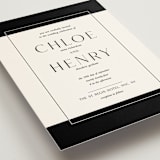 "Simple Elegance" - Wedding Invitations in Onyx by Monika Konieczna - Detail