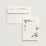 "Grove" - Wedding Invitations in Fern by Everett Paper Goods - Invitation with Envelope