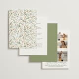 "Avery" - Wedding Invitations in Lemongrass by Jennifer Wick - Back of Card Options