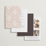 "French Roses" - Wedding Invitations in Blush by 2birdstone - Back of Card Options