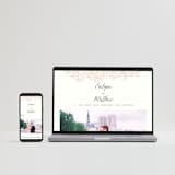 "French Roses" - Wedding Invitations in Blush by 2birdstone - FREE Wedding Website