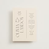 "The Manor" - Wedding Invitations in Buff by Pixel and Hank - Front