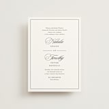 "Sincerity" - Wedding Invitations in Noir by Kimberly FitzSimons - Front