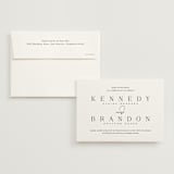 "The Space Between" - Wedding Invitations in Sugar by Jessica Williams - Invitation with Envelope