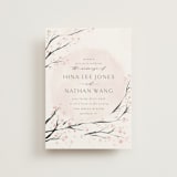 "Cherry Blossoms" - Wedding Invitations in Cherry Blossom by Stephanie Hawkes - Front