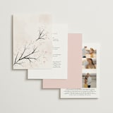 "Cherry Blossoms" - Wedding Invitations in Cherry Blossom by Stephanie Hawkes - Back of Card Options