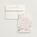 "Cherry Blossoms" - Wedding Invitations in Cherry Blossom by Stephanie Hawkes - Invitation with Envelope