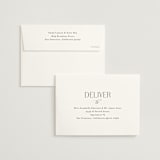 "Bold Elegance" - Wedding Invitations in Snow by Katherine Moynagh - FREE Recipient Addressing