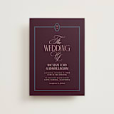 "sophisticate" - Wedding Invitations in Plum by Owl and Toad - Front