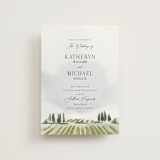 "Estate" - Wedding Invitations in Sky by Rebecca Durflinger - Front