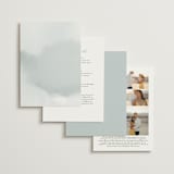 "Estate" - Wedding Invitations in Sky by Rebecca Durflinger - Back of Card Options