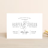 "Scripted Ampersand" - Wedding Invitations in Midnight by Roxy Cervantes - Front