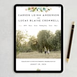 "Floral Ampersand" - Wedding Invitations in Sea Breeze by Jennifer Wick - FREE Wedding Website