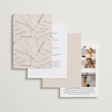 "Gone To Seed" - Wedding Invitations in Taupe by Honeybunch Studio - Back of Card Options