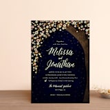 "Outside" - Wedding Invitations in Navy by Rebecca Bowen - Front