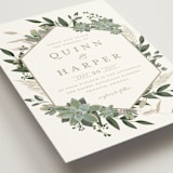"Succulent Surround" - Wedding Invitations in Cloud by Susan Moyal - Detail