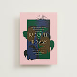 "modern tropics" - Wedding Invitations in Blush by Baumbirdy - Front