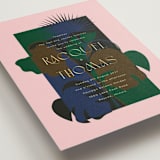 "modern tropics" - Wedding Invitations in Blush by Baumbirdy - Detail