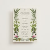 "Tropical garden" - Wedding Invitations in Lime by Elly - Front