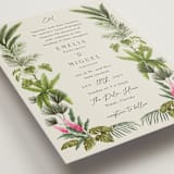 "Tropical garden" - Wedding Invitations in Lime by Elly - Detail