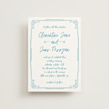 "darby" - Wedding Invitations in Azure by Kelly Watkins - Front