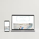 "darby" - Wedding Invitations in Azure by Kelly Watkins - FREE Wedding Website