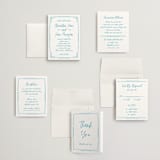 "darby" - Wedding Invitations in Azure by Kelly Watkins - Invitation Suite
