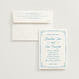 "darby" - Wedding Invitations in Azure by Kelly Watkins - Invitation with Envelope