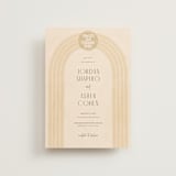 "Chuppah Arch" - Wedding Invitations in Desert Sun by Laura Bolter - Front