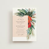 "Tropical Oasis" - Wedding Invitations in Coral by Joanna Griffin - Front