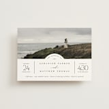 "Panoramic" - Wedding Invitations in Cloud by Heather Schertzer - Front
